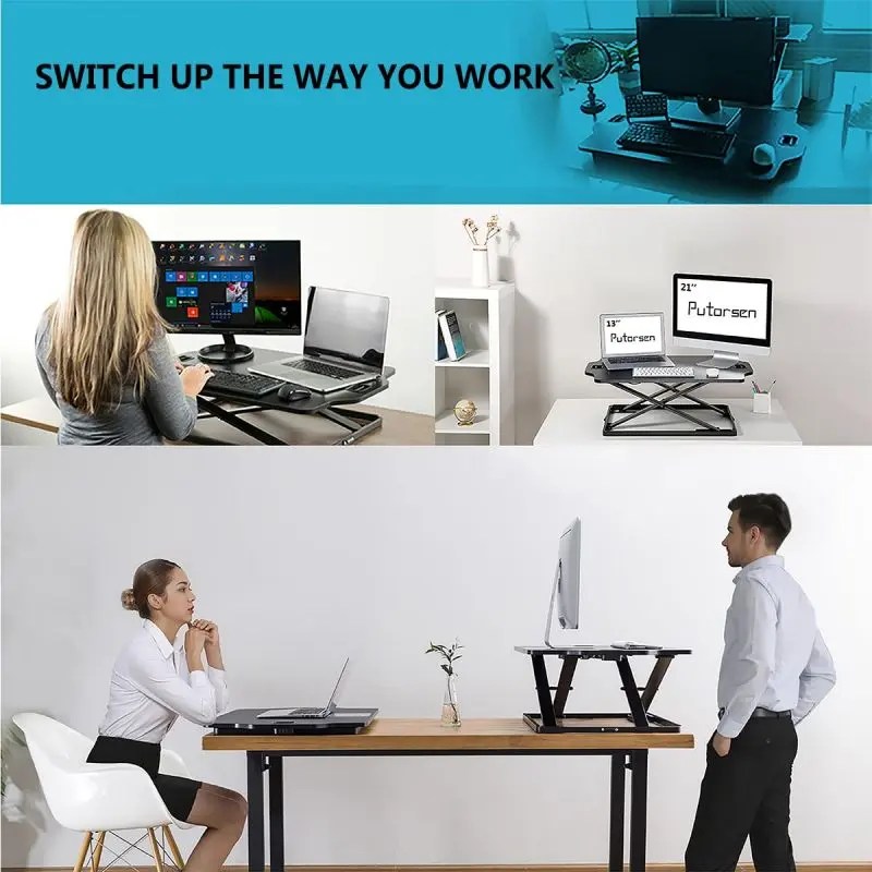 China 32 Inch Standing Desk Converter Manufacturer and Company Shangfu