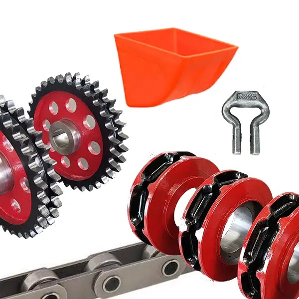 China Elevator Buckets, Chain Shackles & Connectors, Chain Wheels