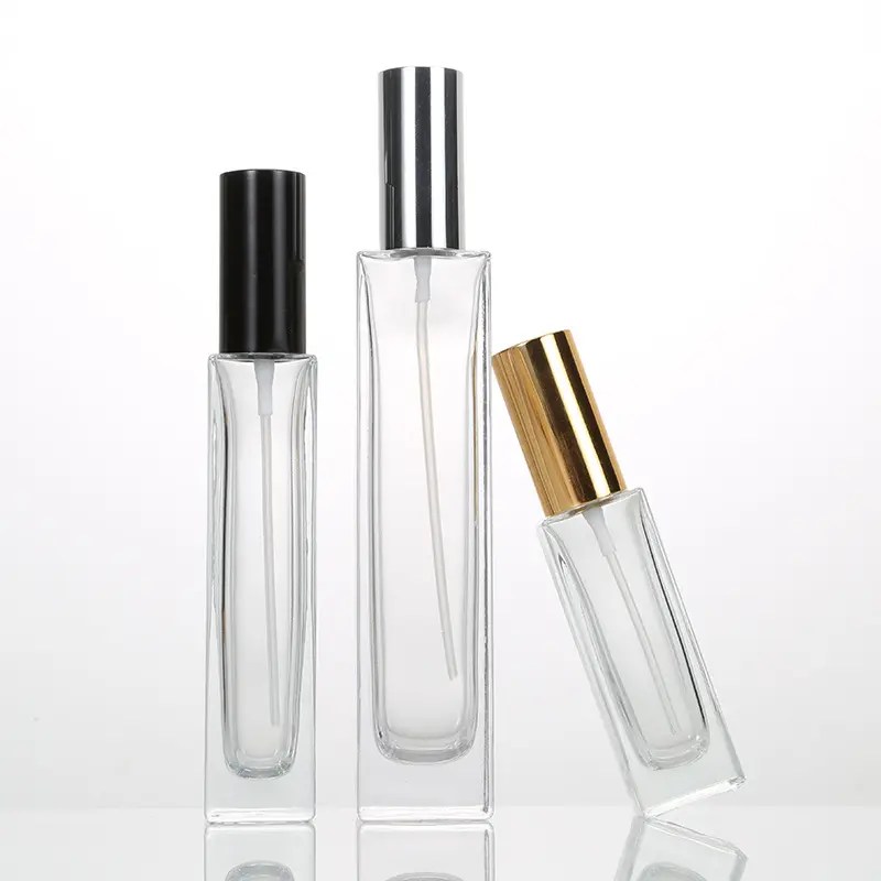 China Wholesale Perfume Bottles Factories Clear Square Glass Perfume