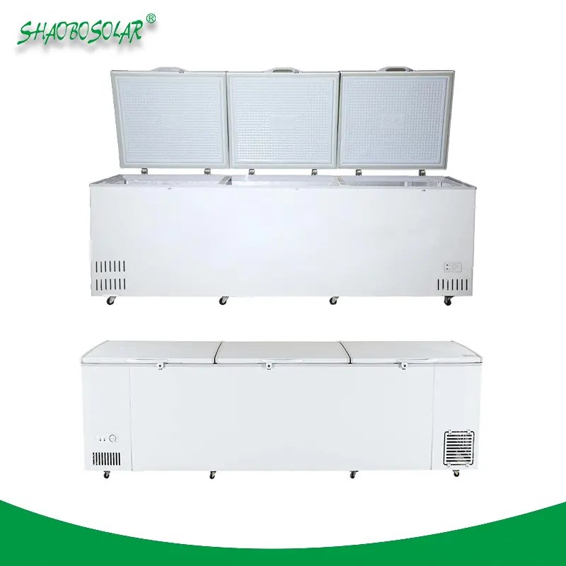 China 1015L/1125L /1215L/1615L big capacity 3 door 1 temp. Chest