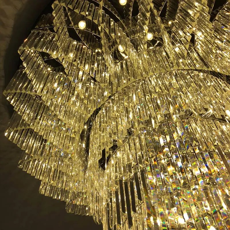 Custom Large Crystal Chandelier for Hotel Banquet Hall Chandeliers