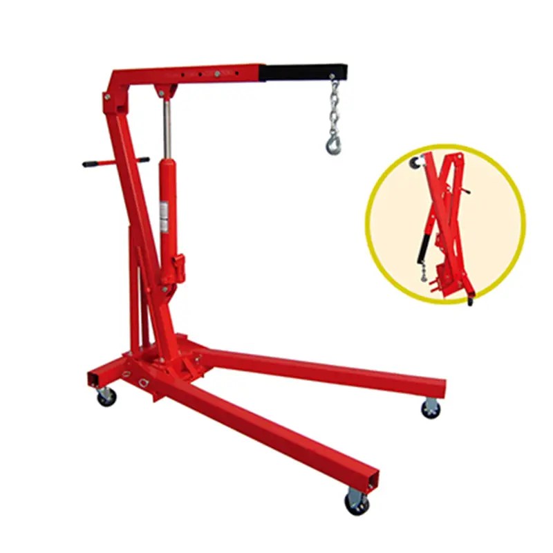 China 1,2,3ton hydraulic car shop crane Manufacturer and Supplier