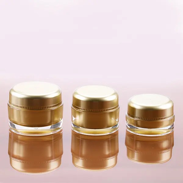 China Wholesale Dealers of Cosmetic Sample Jars 15g 30g 50g Gold