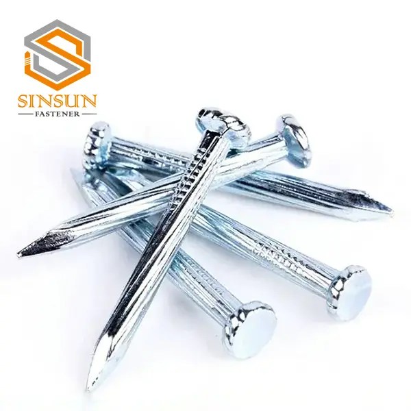 Wholesale Galvanized or Black Concrete Nails With Smooth, Straight