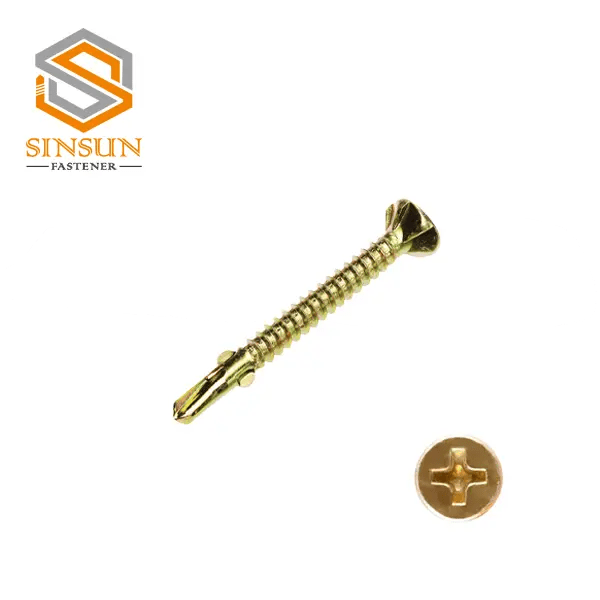 Wholesale C1022A Carbon Steel Zinc Plated Csk Head Self Drilling Screw