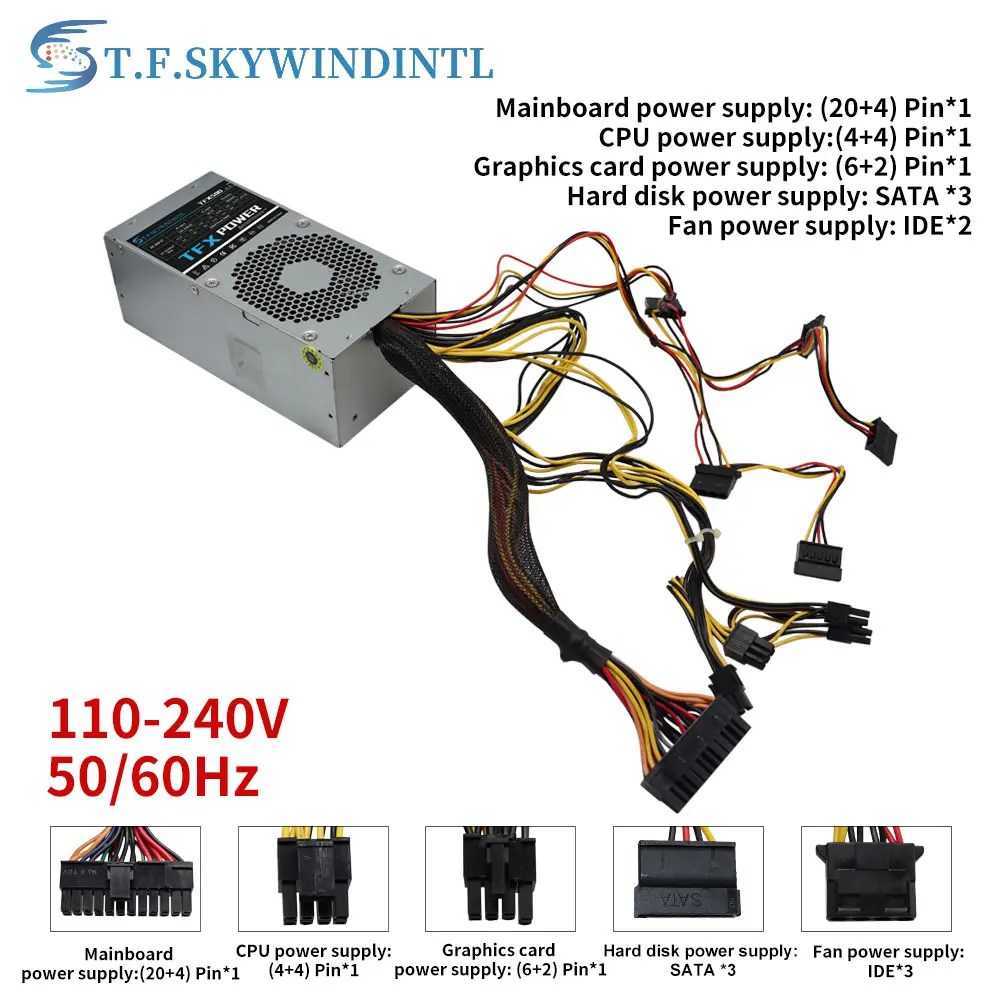 China PC Power supply TFX 500W ATX12V TFX PSU 500w watt SFF TFX 500W