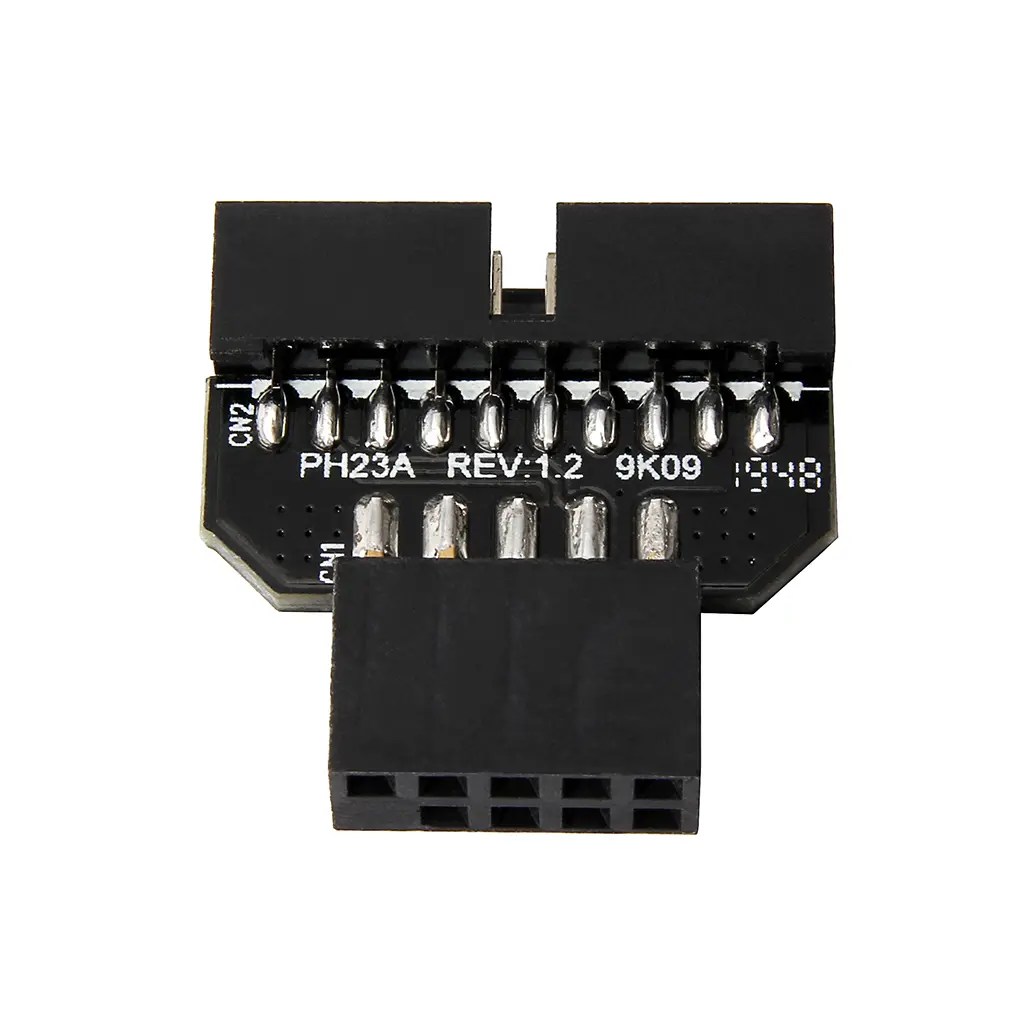China Motherboard Usb2.0 9pin To Usb3.0 20pin Front Panel Connector