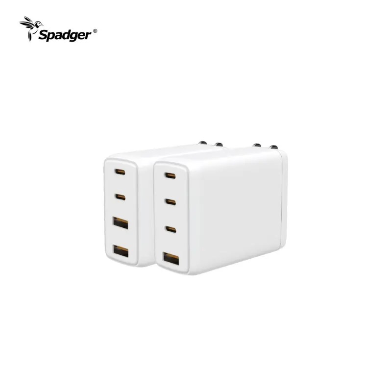 Custom Laptop Mobile Phone Charger PD100W Foldable USB TYPEC Wall