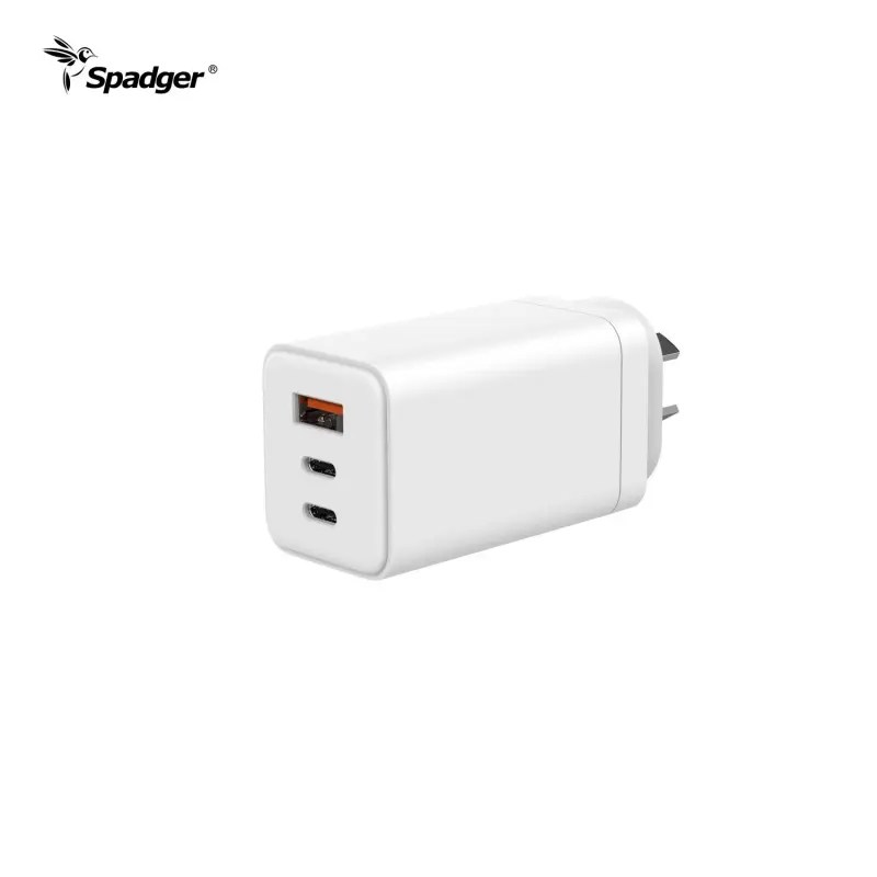 Custom USB C Charger PD65W GaN Charger 2C 1A Foldable Wall Charger 65W
