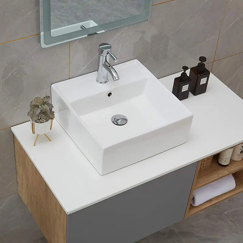 Wholesale PriceList For Washbasin Sink Square counter top ceramic
