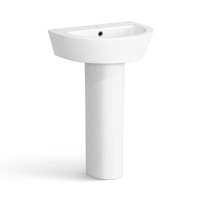 Wholesale Ceramic Bathroom Vanity Pedestal Basin Sunrise Manufacturers and Suppliers Sunrise