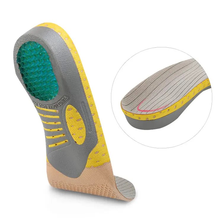 OEM Breathable Shock Absorbing Jogging Sports Arch Support EVA Shoe Insert Insoles for Flat Feet