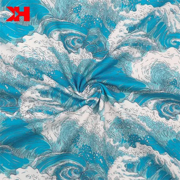 Wholesale custom cotton fabric digital printing services printed