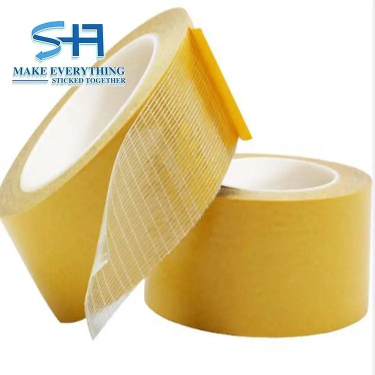 China double sided fiber glass filament tape factory and manufacturers