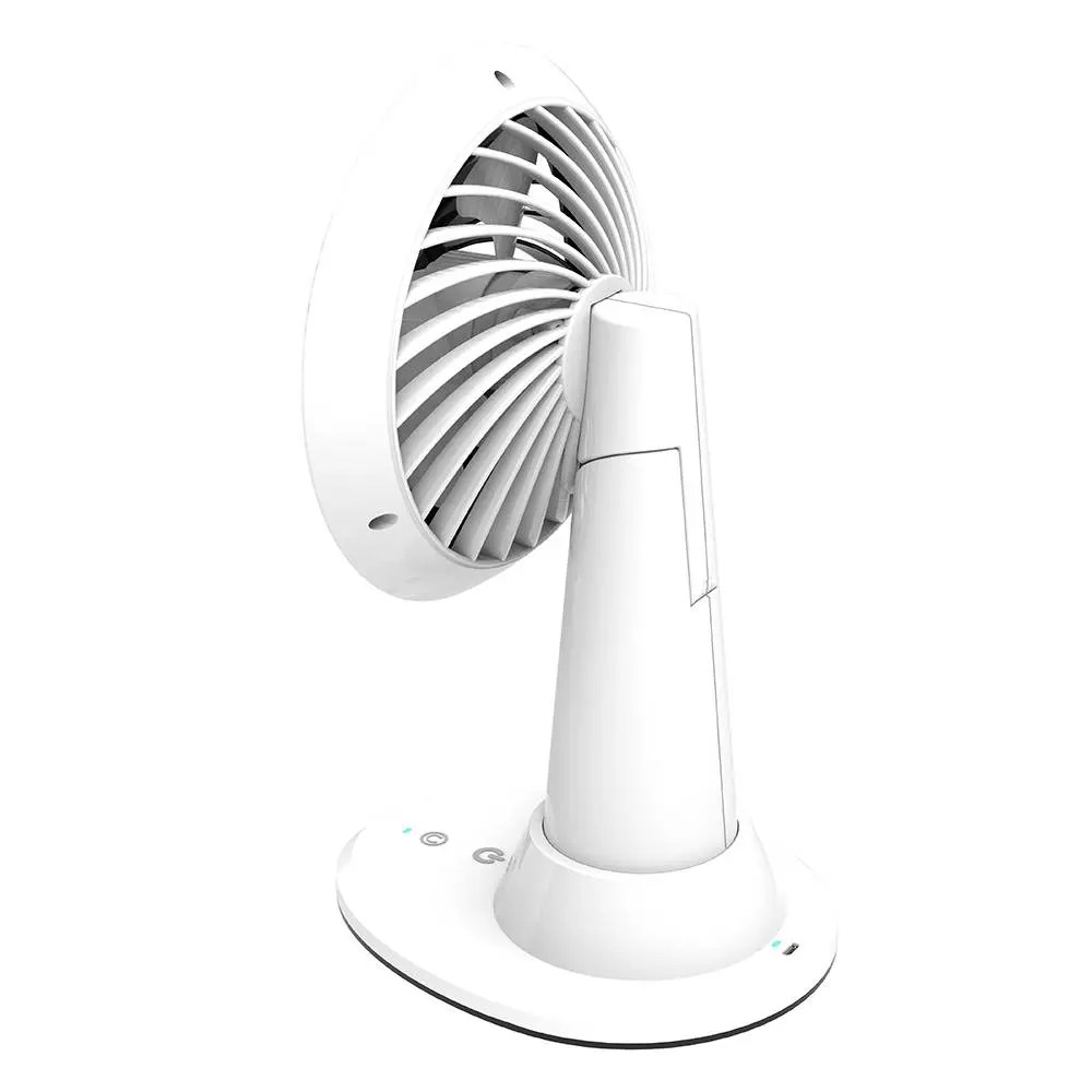 China 5” Rechargeable Automatic Oscillating USB 3 speeds desk Fan, Long