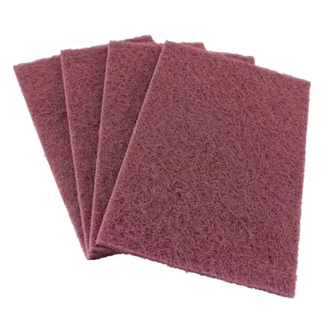 China metal scouring pad 230*150mm Non Woven Nylon Scouring Pad Coarse