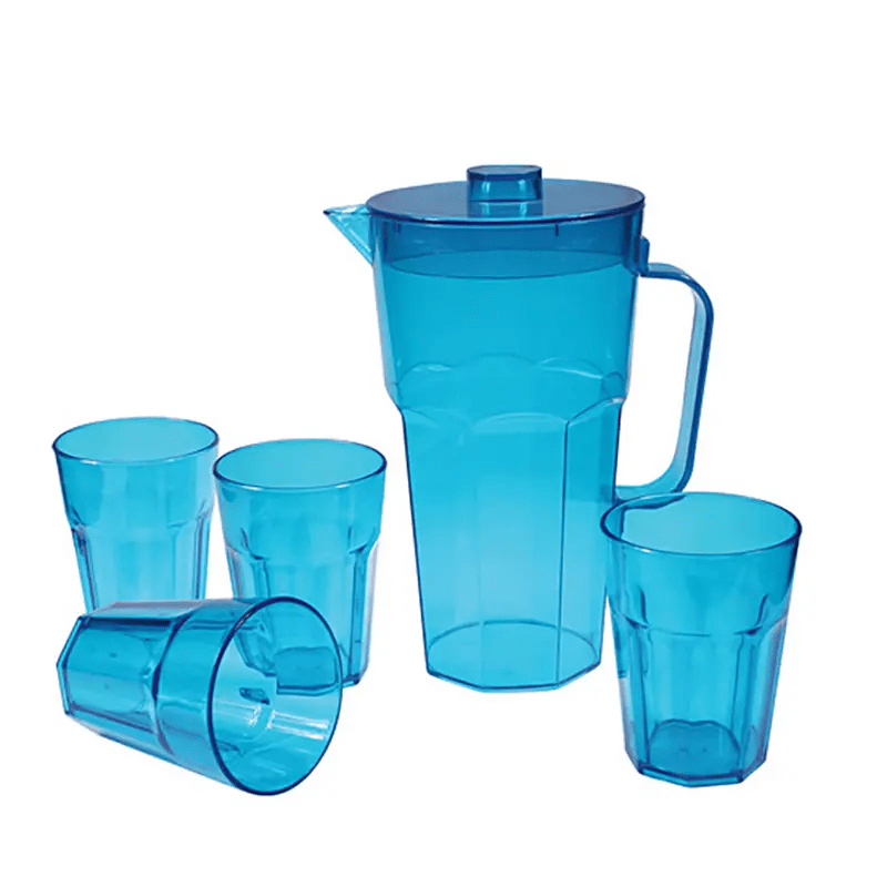 Best Big Capacity Plastic Pitcher with 4 Cups Manufacturer and Factory