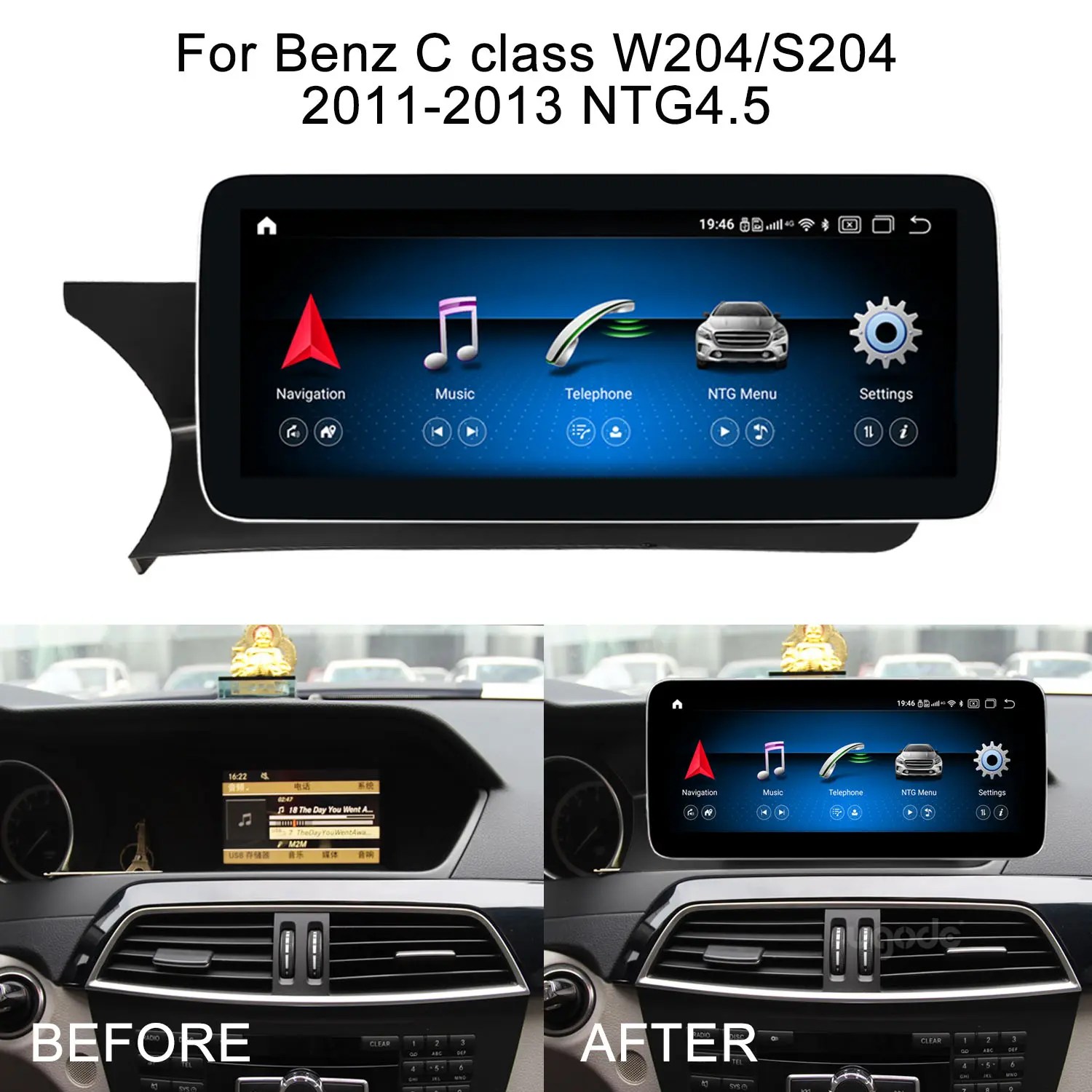China Mercedes Benz W204 S204 Android Screen Autoradio CarPlay Manufacturer and Supplier Ugode