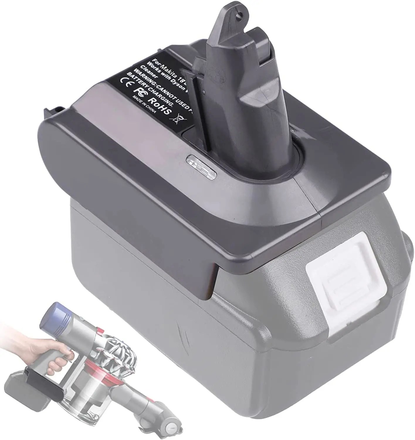 Urun DM18M battery adapter for Dewalt 20V Milwaukee 18V battery M18 converted to Makita Lithium tool