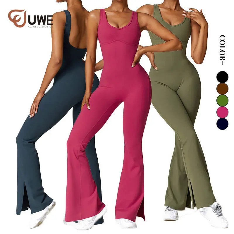 Yoga Jumpsuits Casual Flare Dance Workout Set Manufacturer and