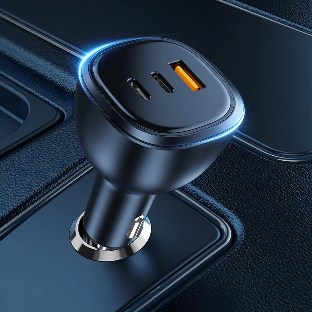 Vina 165w Multi USB C Car Charger Smartphone Fast Charging Car Adapter