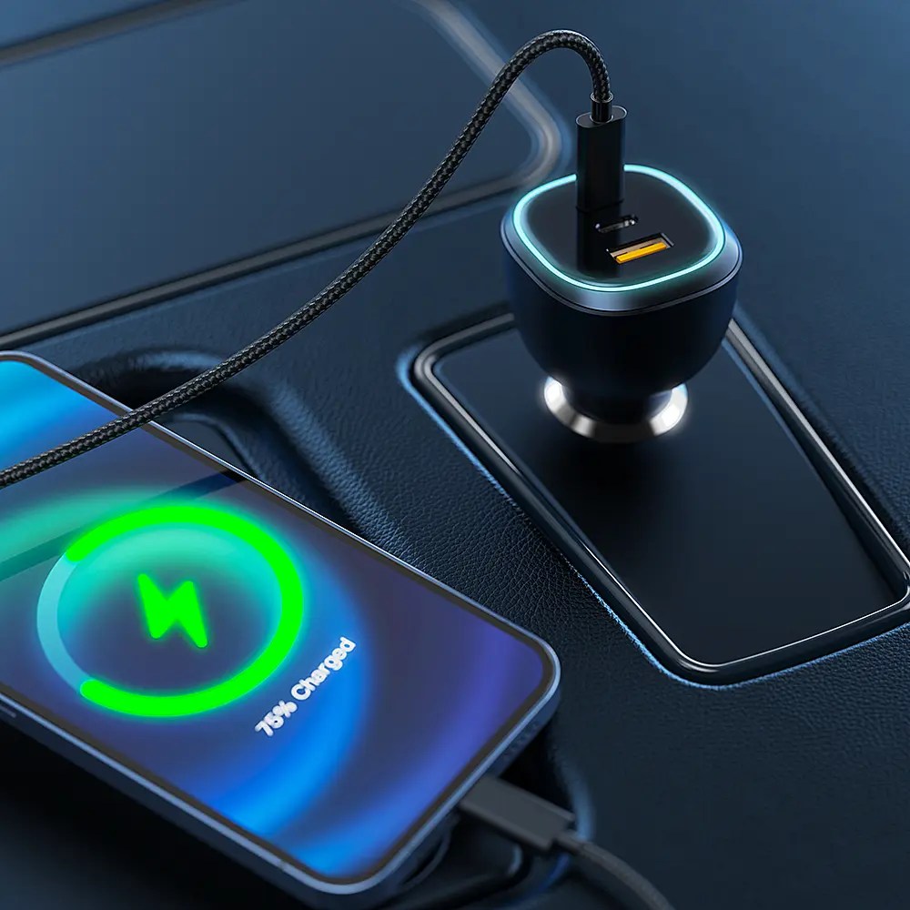 Vina 165w Multi USB C Car Charger Smartphone Fast Charging Car Adapter