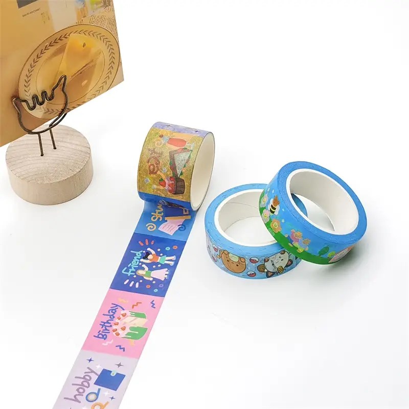 China Cute Colored Jumbo Roll WaterProof Adhesive Solid Color