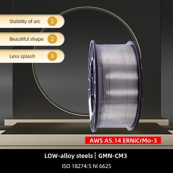 China Nickel alloys MIG ERNiCrMo3 Soldering makings Manufacturer and