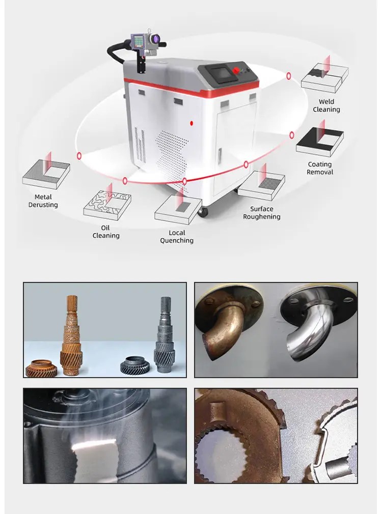 China Continuous/ Pulsed Laser Cleaning Machine For Metal Manufacturer