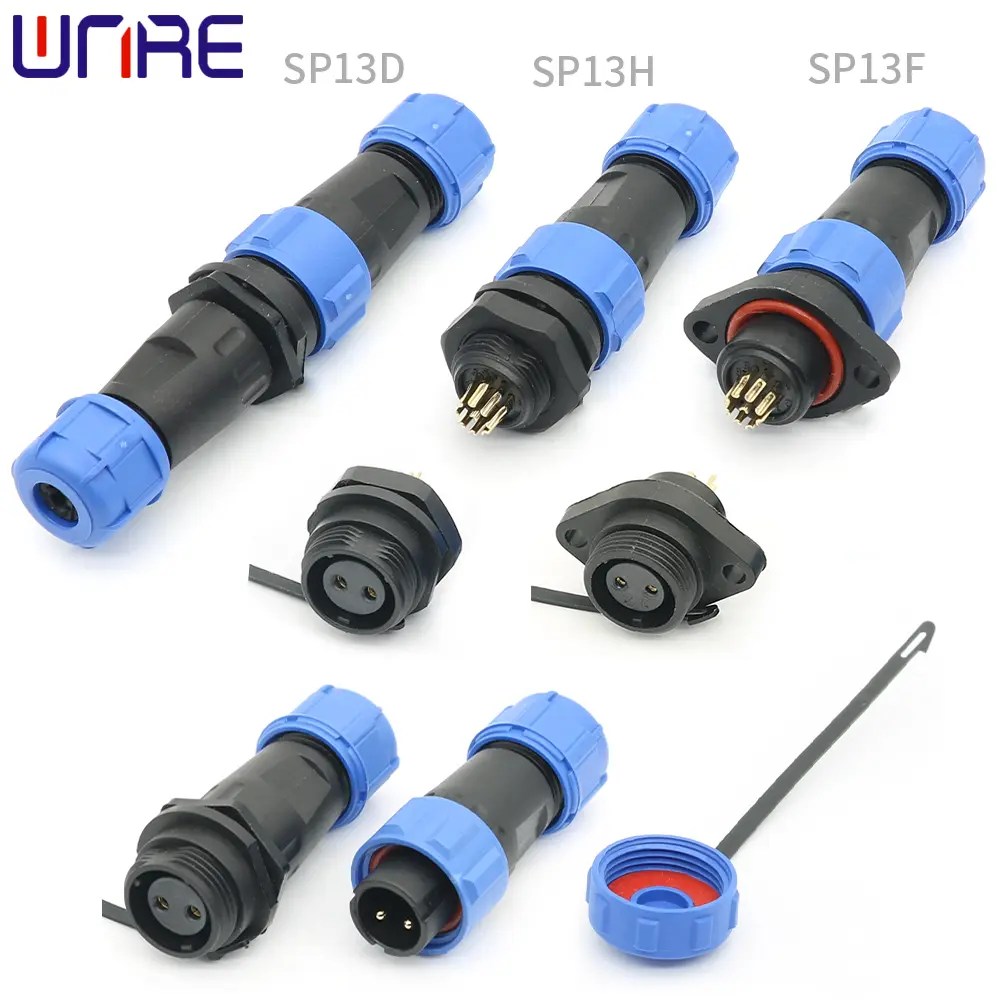 China SP13H Aviation Connector IP68 Waterproof Male Plug Famale Socket