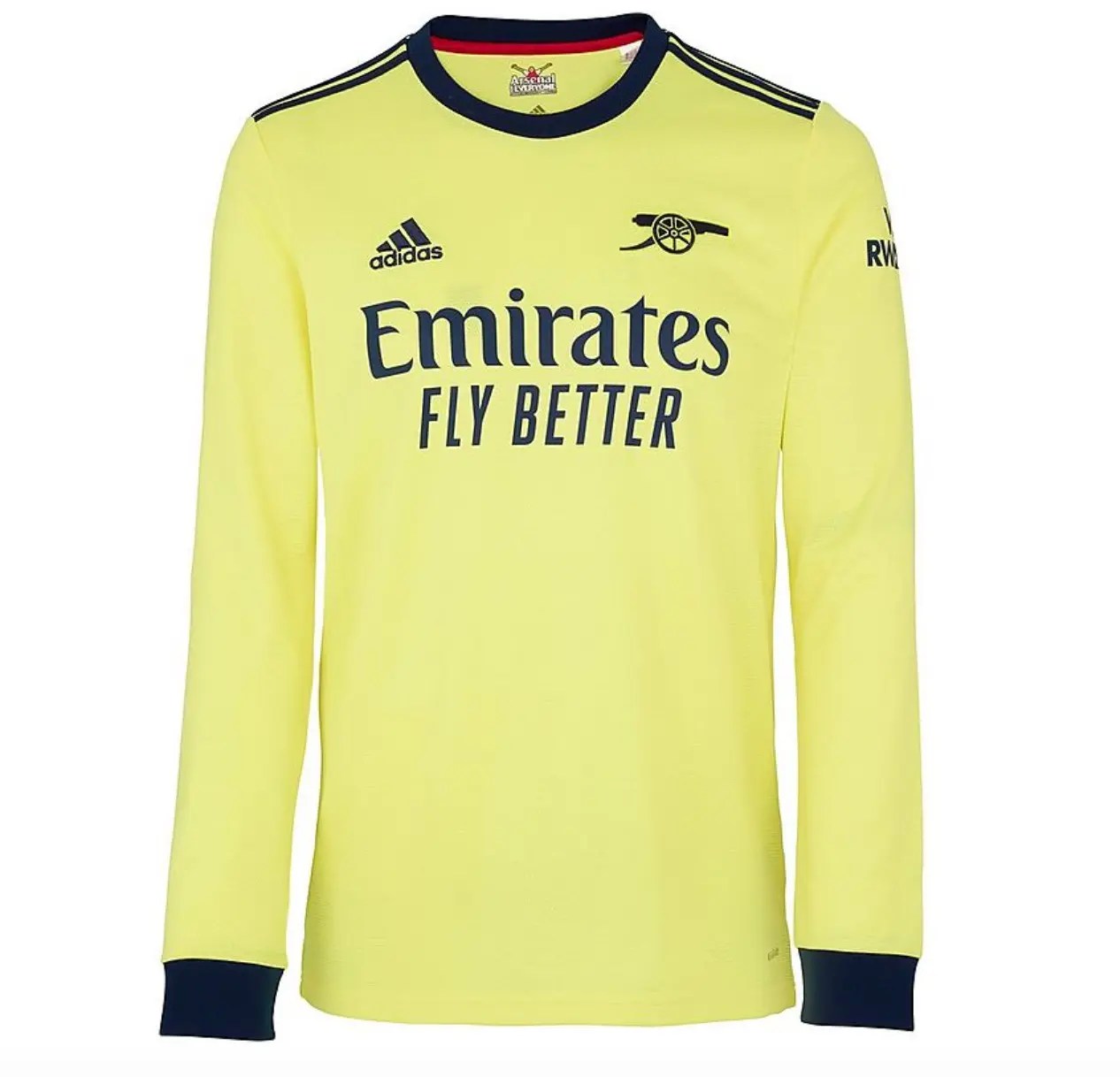 Wholesale Arsenal Soccer Jersey Long Sleeve Away Replica 2021/22