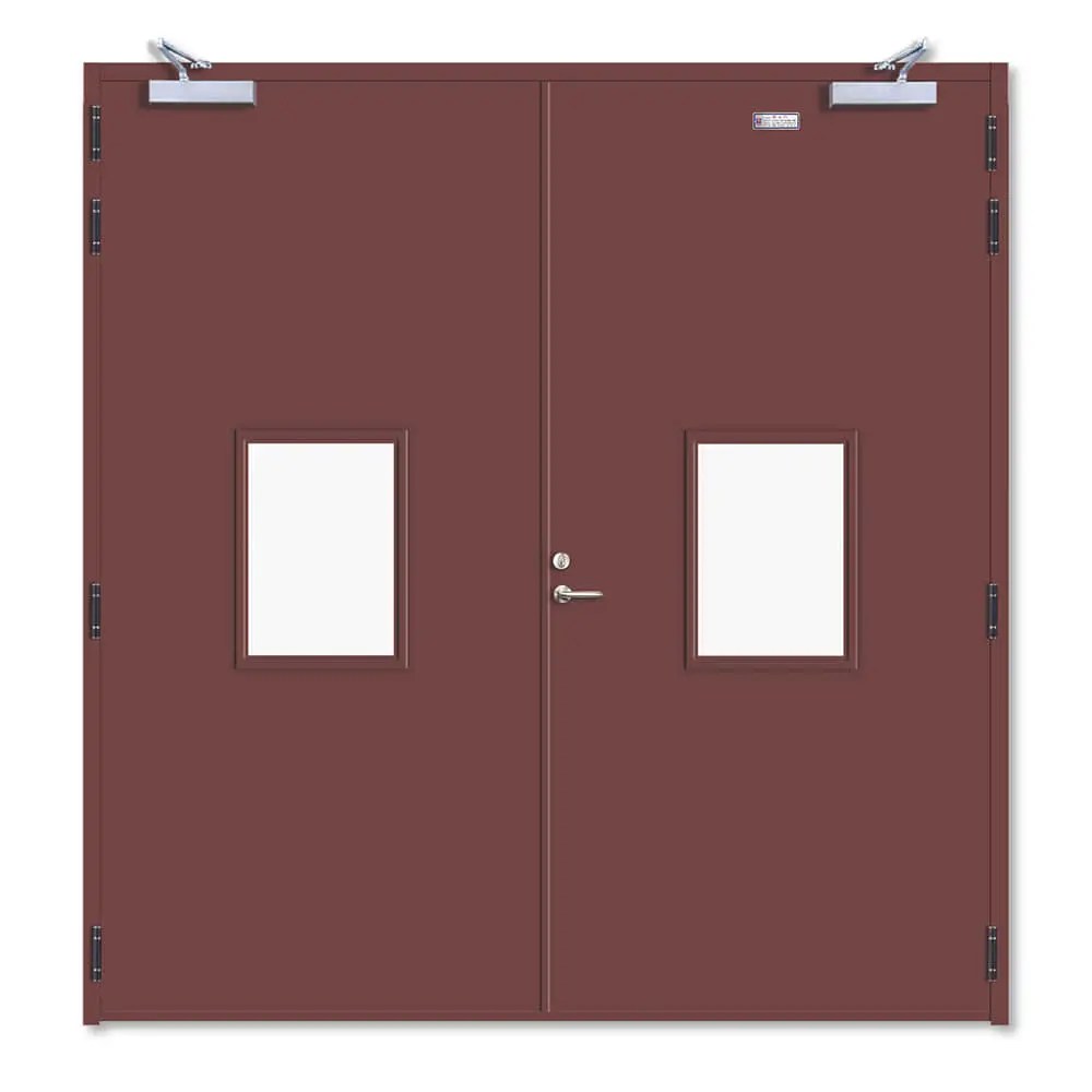 1.2 Mm Galvanized Steel Hollow Metal Door Fire Rated Exit Door with