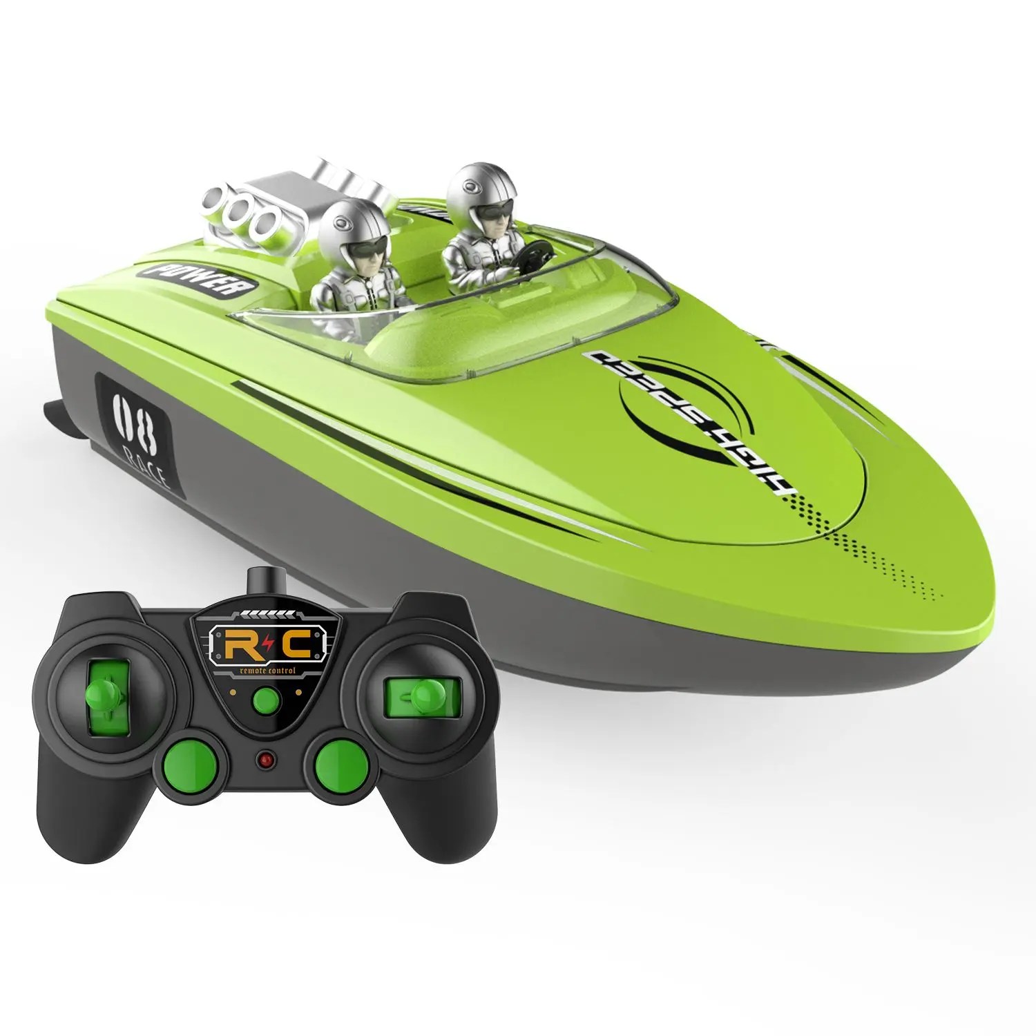 China Customized Waterproof High Speed Jumping Boat Cool Water Wireless RC Racing Boat Toys For