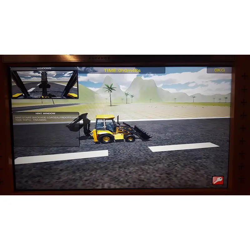 Manufactur standard Long reach excavator simulator VR Backhoe Loader