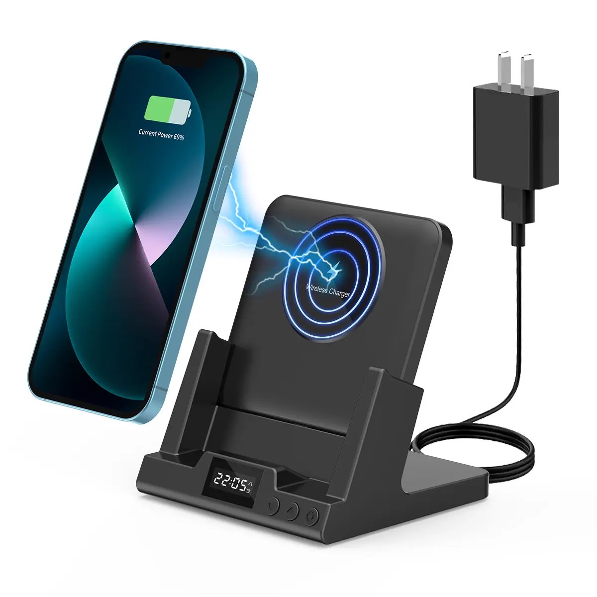 Best Customized Clock Wireless Charger Smart Multifunction Charger 4