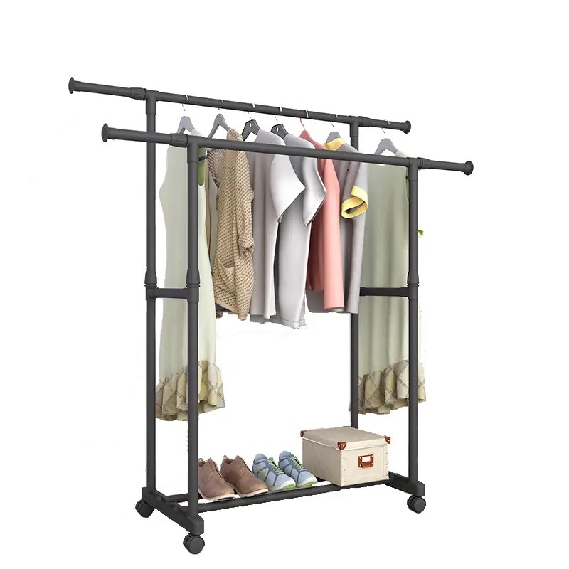 China Radiator Stainless Steel Folding Clothes Drying Rack Double Rail