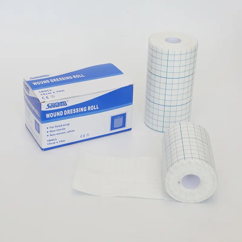 Wound dressing roll skin color hole nonwoven wound dressing roll