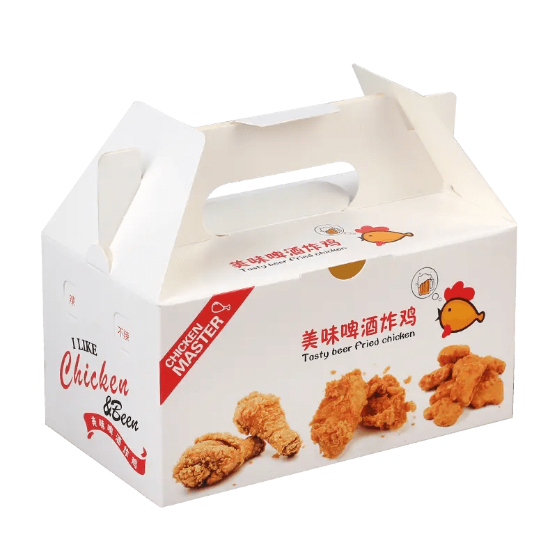 Wholesale Custom Food Grade White CardboardRoast Fried Chicken