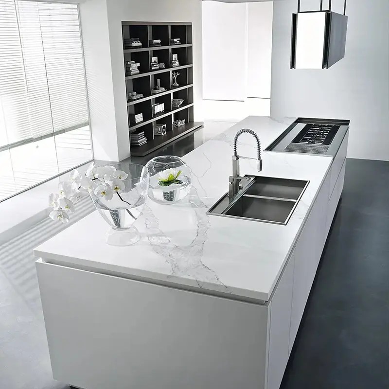 Wholesale Excellent quality White Quartz Stone Jumbo Size Quartz Slab