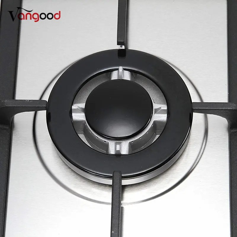 China Stainless Steel Countertop Table Cooker Lpg Stove 5 Burner Gas