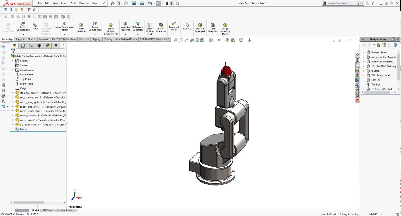 SOLIDWORKS Simulation Mass Properties During a Motion Study GoEngineer