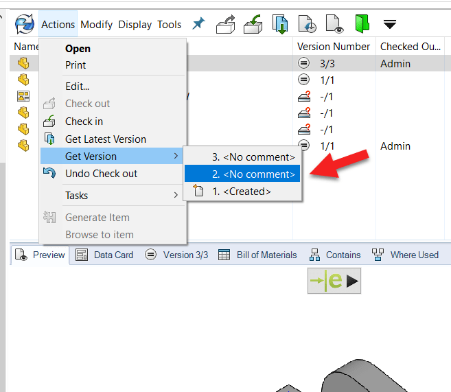 Feature Feud SOLIDWORKS PDM Rollback vs Checking in a Previous Version