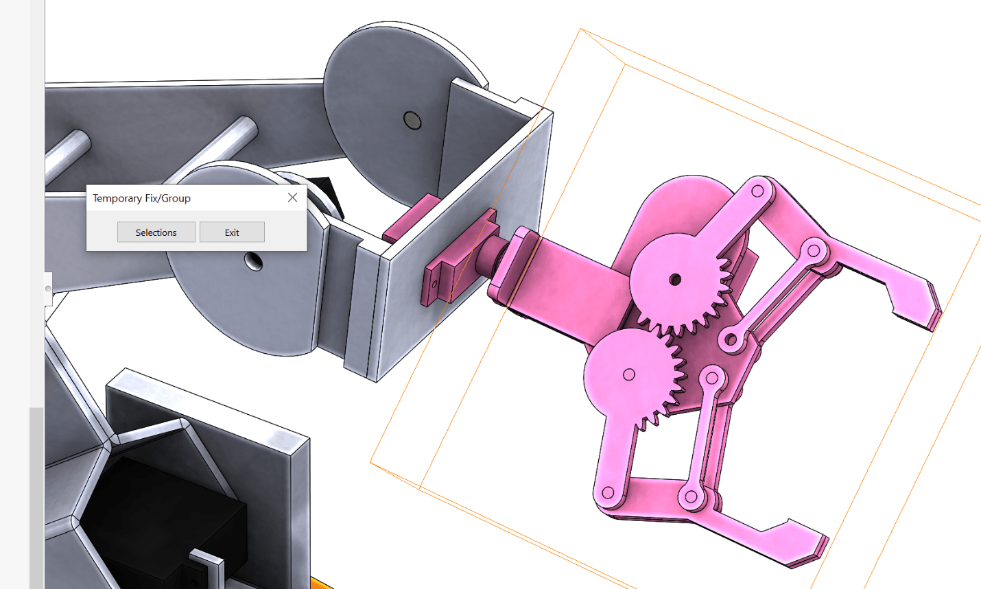 Using the SOLIDWORKS Temporary Fix/Group Command GoEngineer