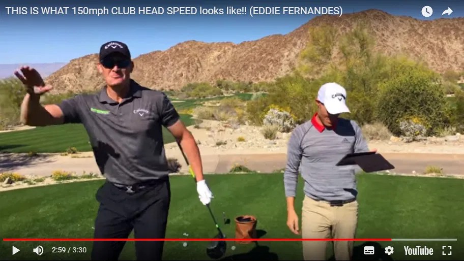 Golf Driving Tips THIS is what 150mph clubhead speed looks like