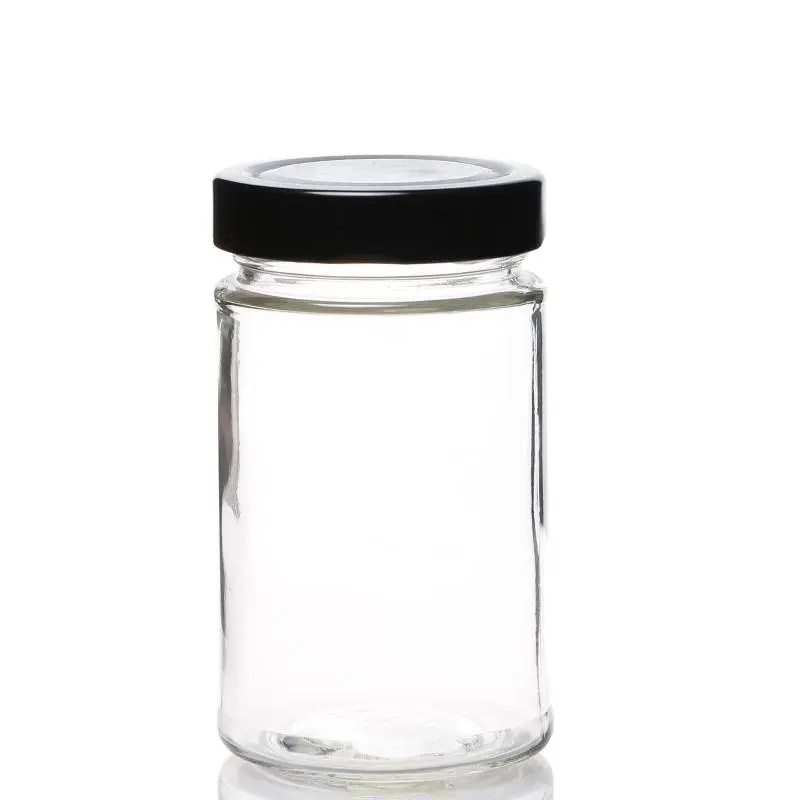 China 106ml storage glass jar with metal cap factory and manufacturers