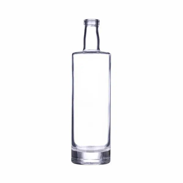 China 750 mL flint glass st louis oval spirits bar top bottle, 21.5mm