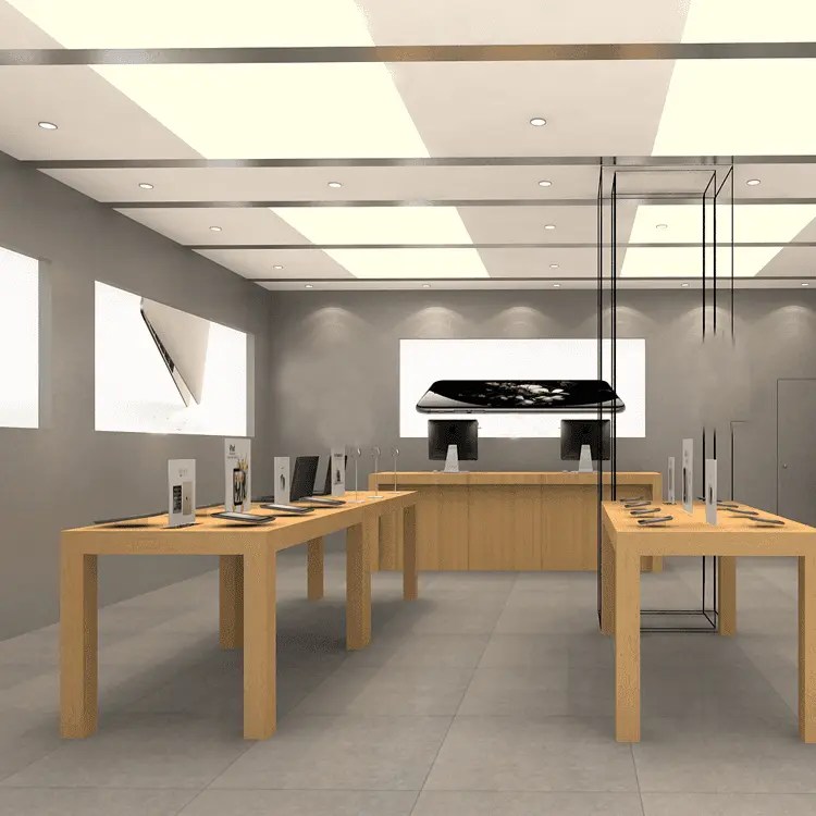 Professional retail design for kiosk store and retail display fixtures