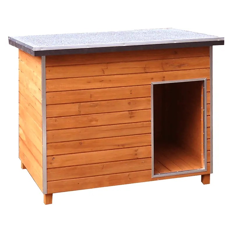 China Fir Wood Plu Aframe Leanto Roof Wooden Dog Kennel EYD011