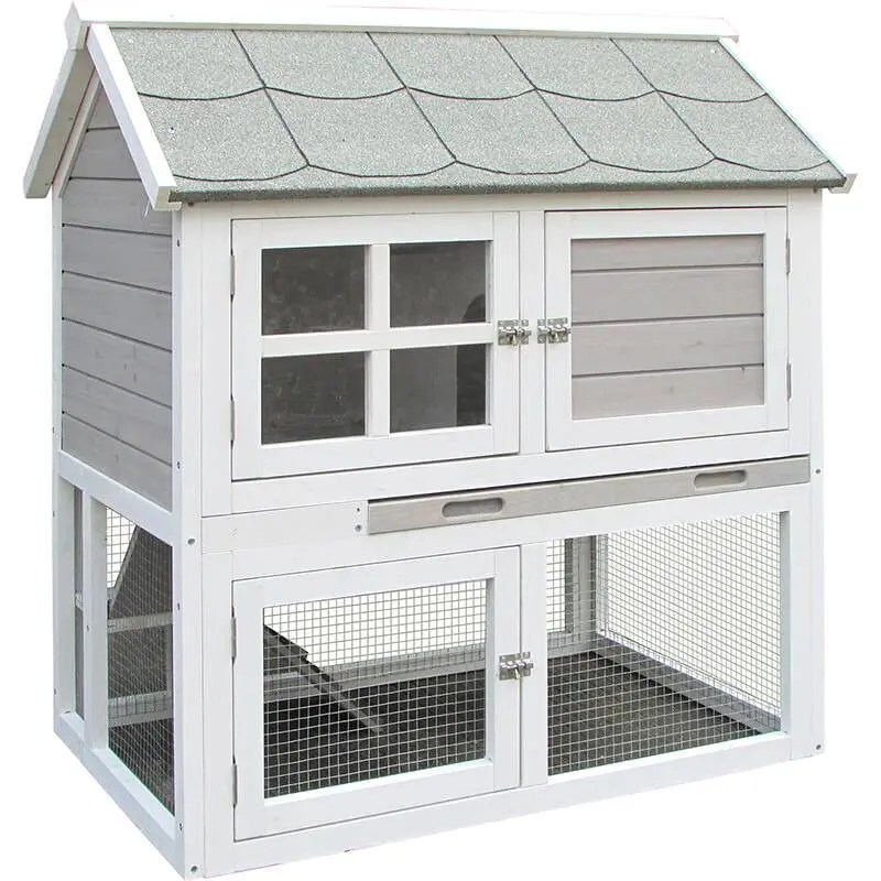 China Animal Habitat Indoor Wooden custom guinea pig cage Rabbit Hutch