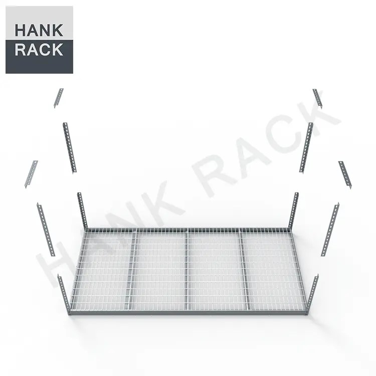 China Boltless Rivet Overhead Home Storage Shelving Garage Ceiling Rack
